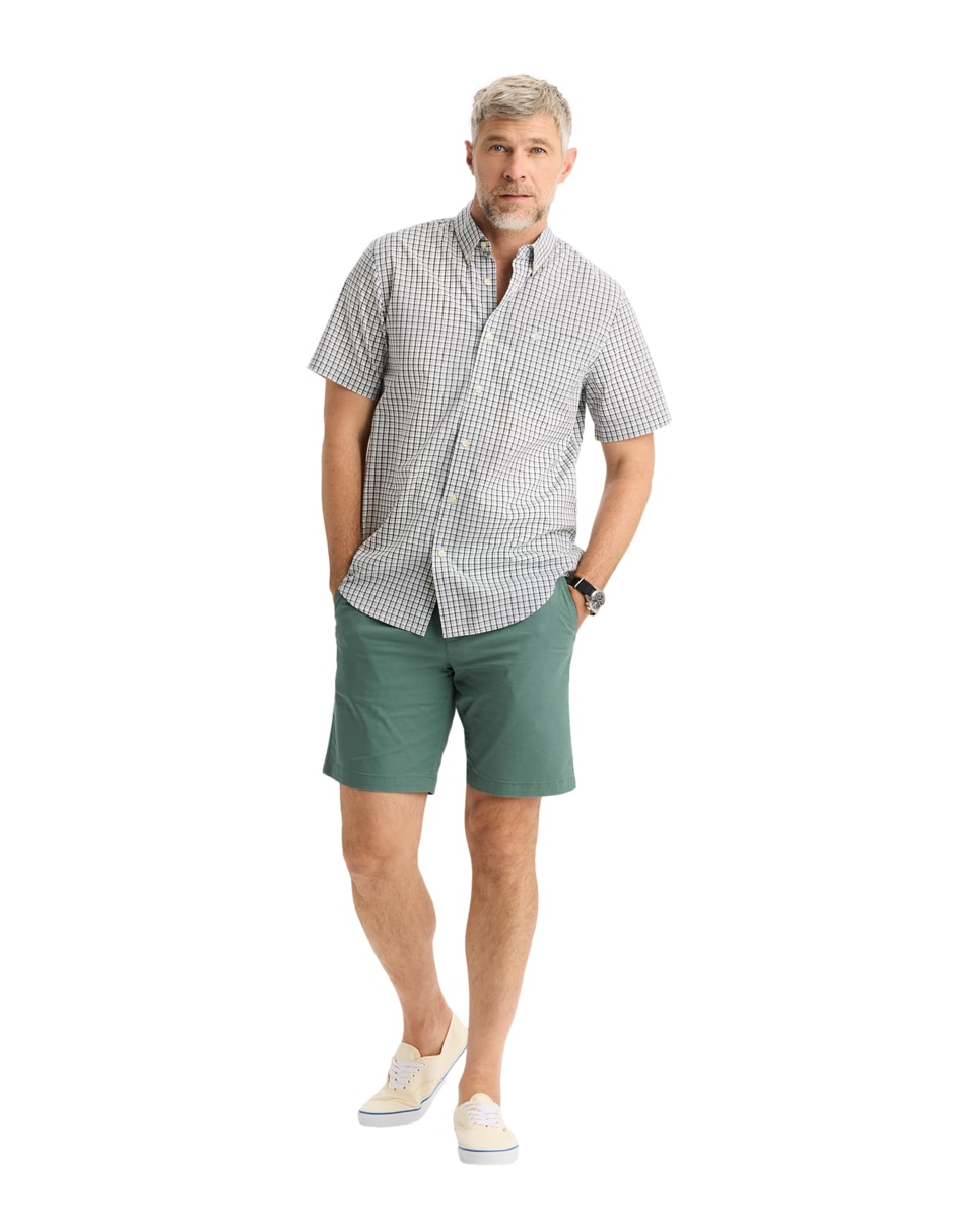 Camisa casual Dockers de algodón manga corta para hombre