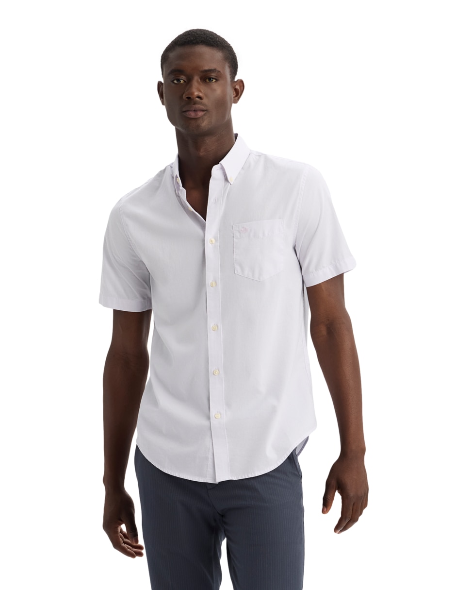 Camisa casual de algodón manga corta para hombre Camisa casual de algodón manga corta para hombre