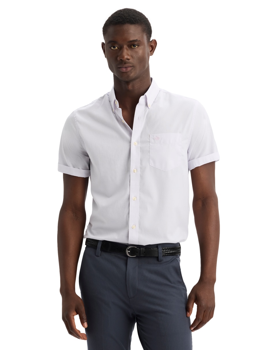 Camisa casual Dockers de algodón manga corta para hombre