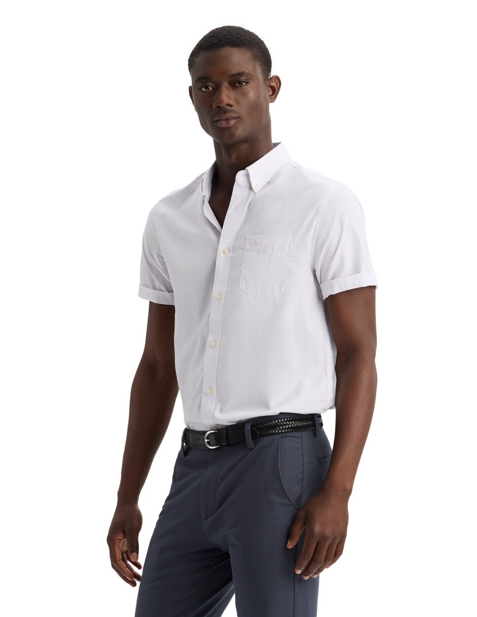 Camisa casual Dockers de algodón manga corta para hombre