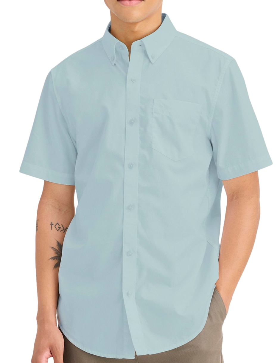 Camisa casual Dockers de algodón manga corta para hombre