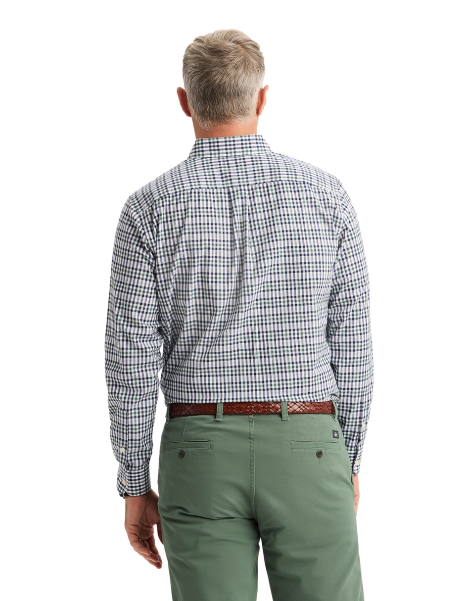 Camisa de vestir Dockers de algodón manga larga para hombre