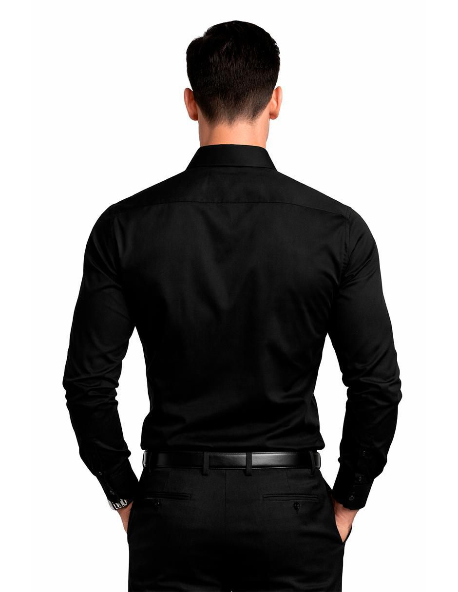Camisa casual manga larga para hombre