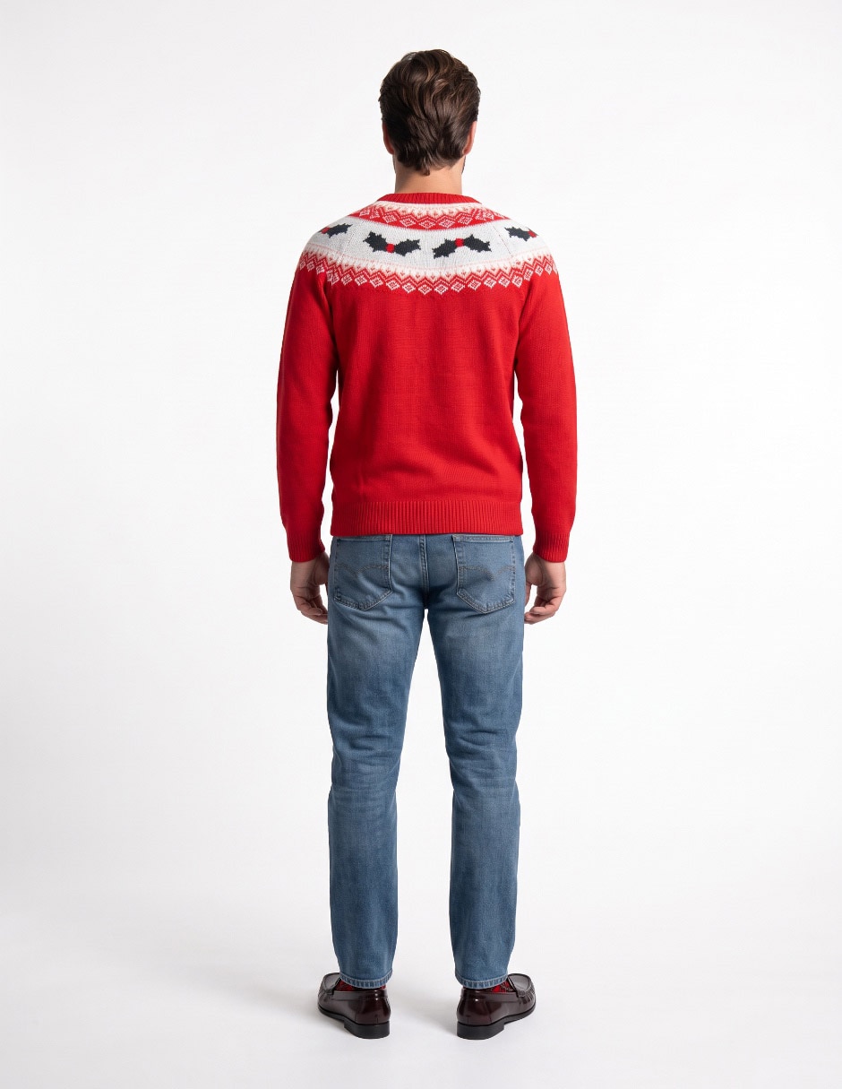 Suéter cuello redondo para hombre 2