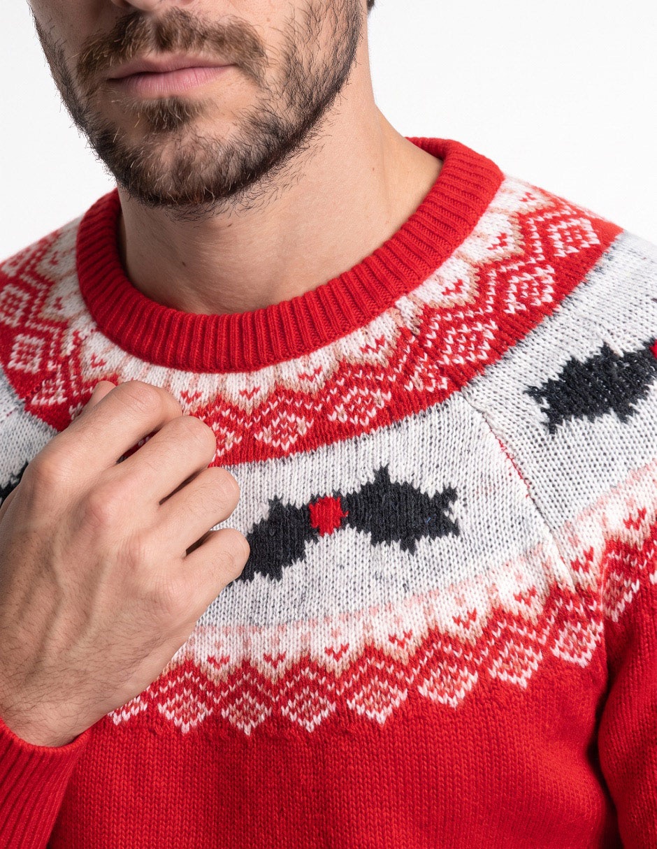Suéter cuello redondo para hombre 4