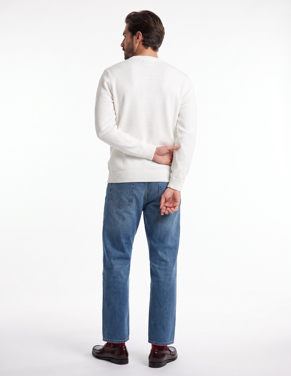 Suéter cuello redondo para hombre 2