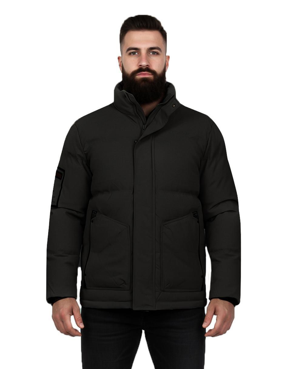 Chamarra casual con bolsillos para hombre