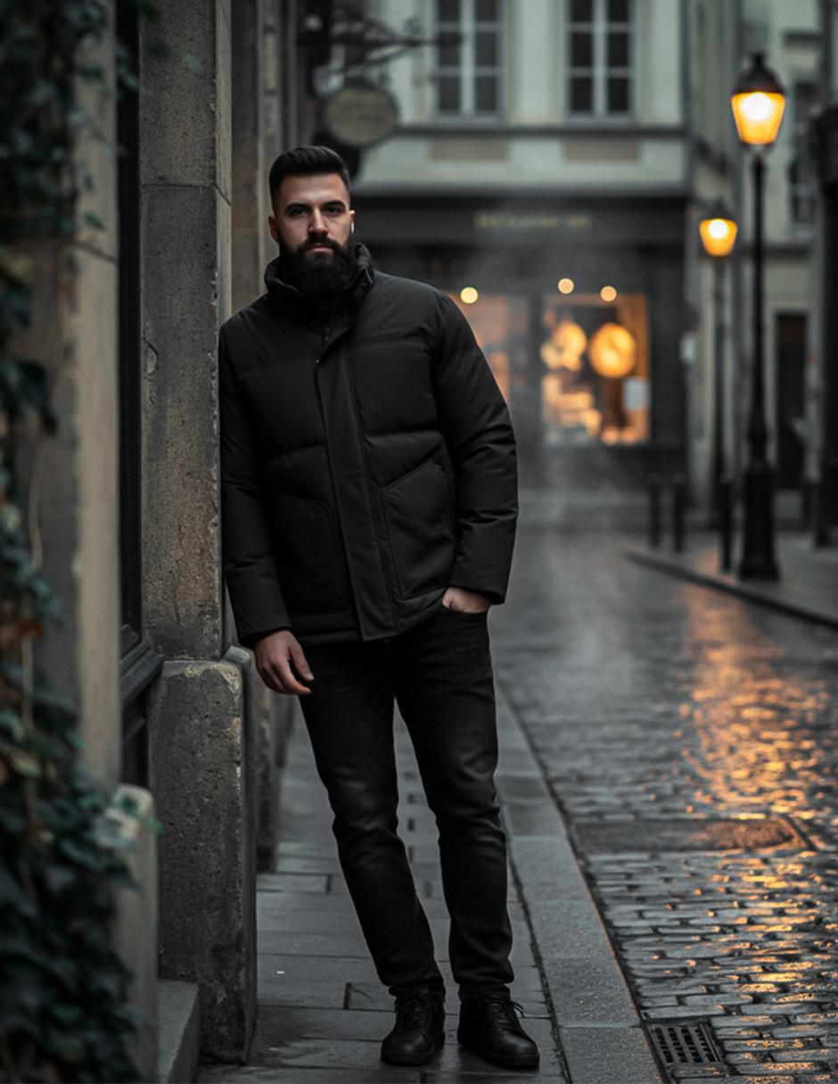 Chamarra casual con bolsillos para hombre 5