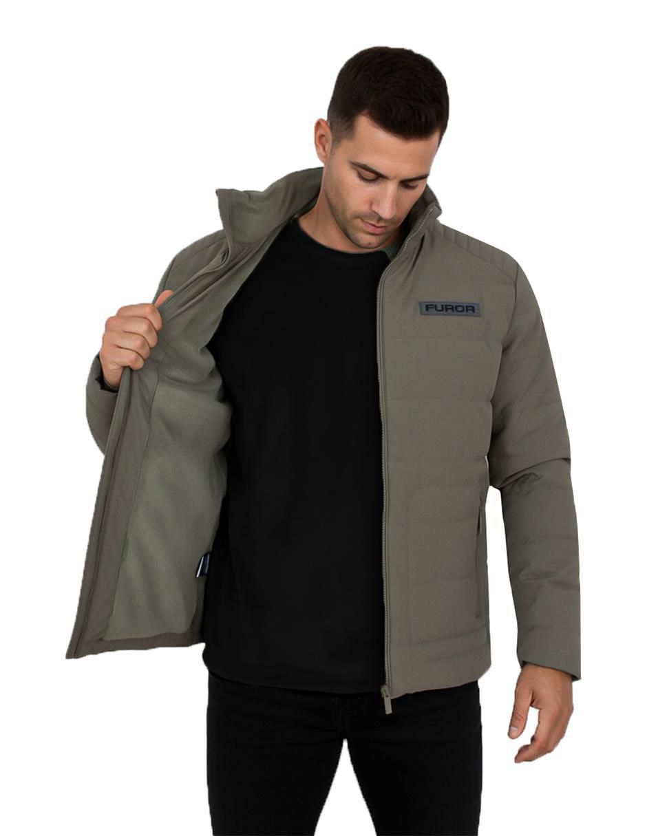 Chamarra casual con bolsillos para hombre