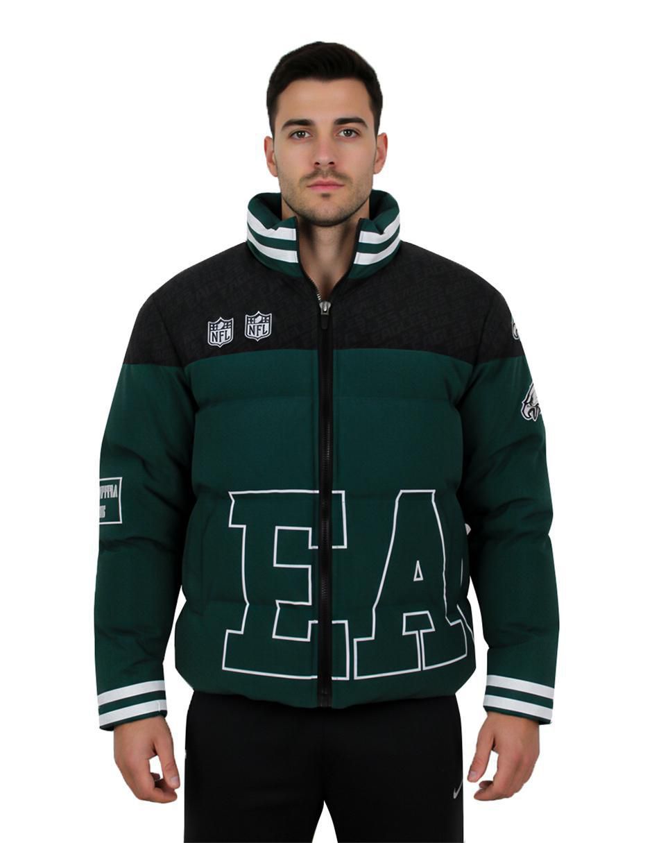 Chamarra acolchada Philadelphia Eagles con bolsillos para hombre