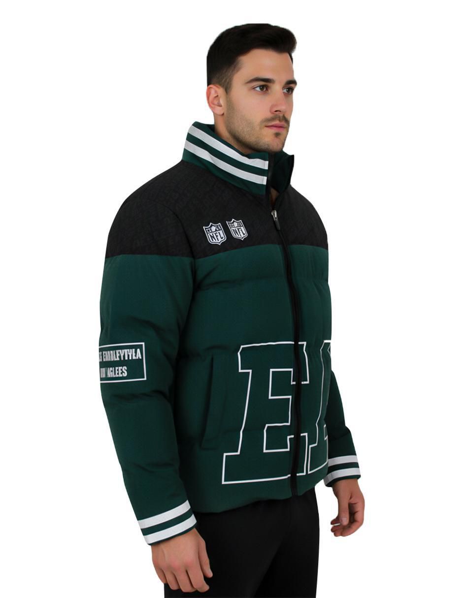 Chamarra acolchada Philadelphia Eagles con bolsillos para hombre 5