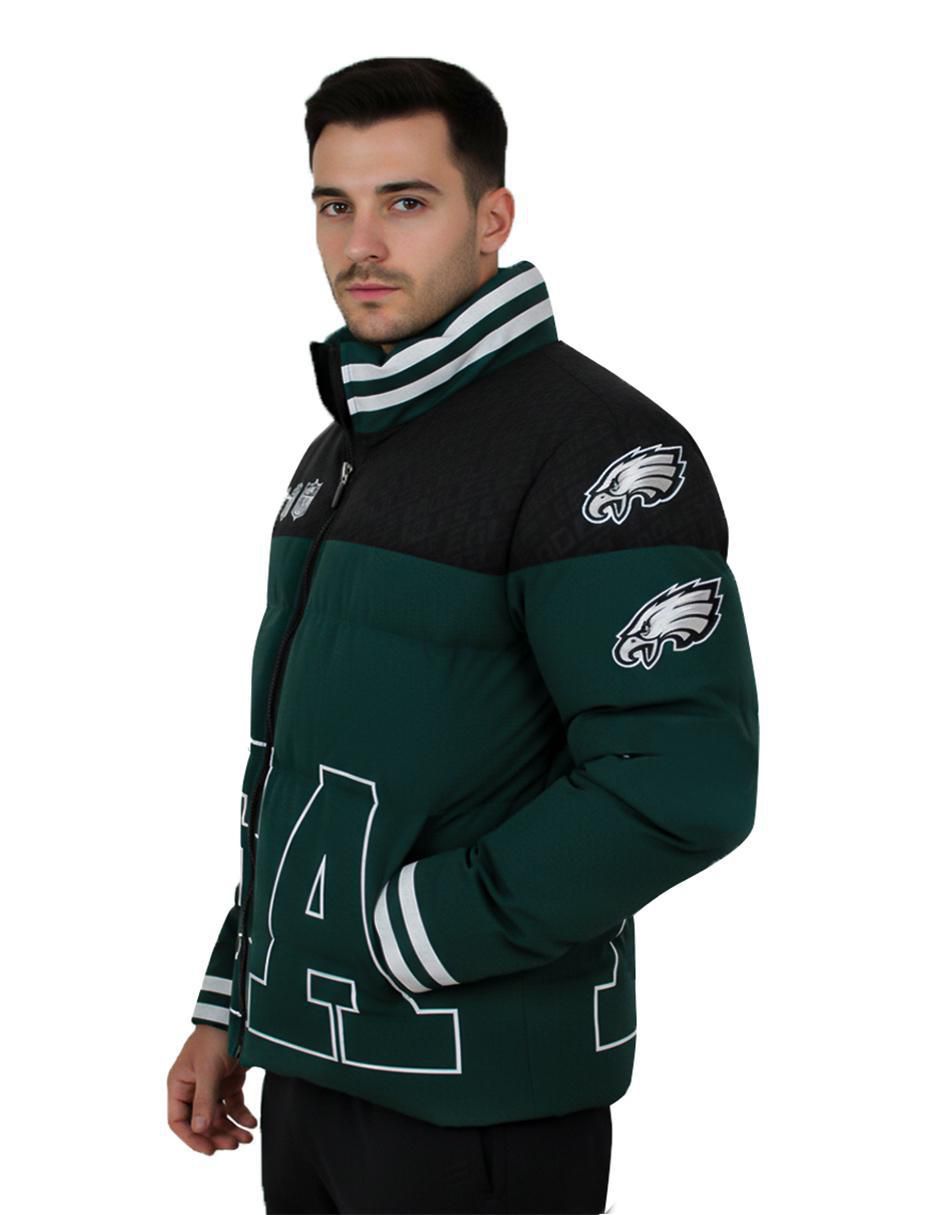 Chamarra acolchada Philadelphia Eagles con bolsillos para hombre
