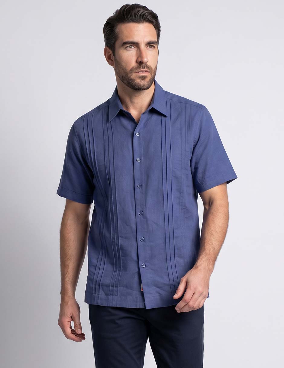 Guayabera manga corta para hombre