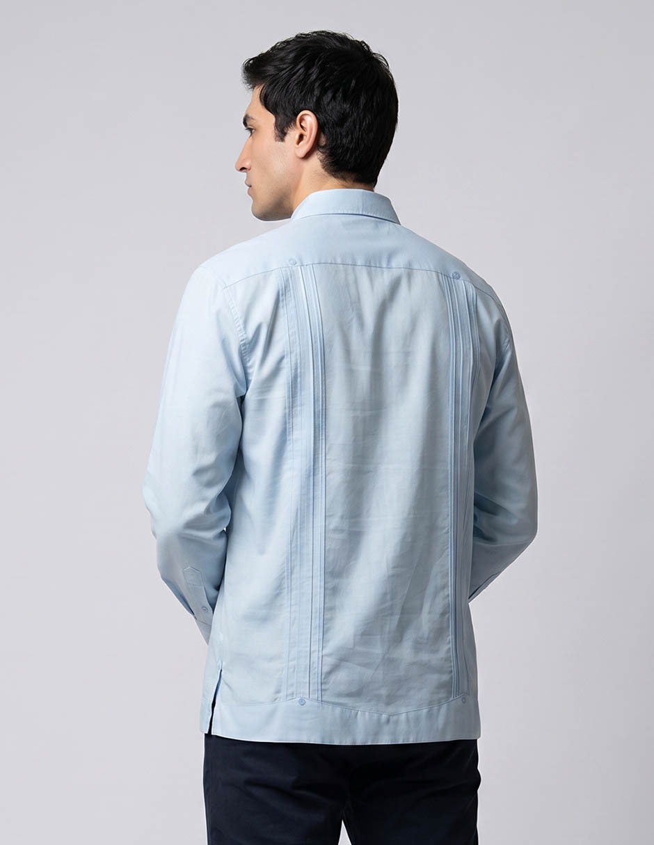 Guayabera Manga Larga Costavana Para