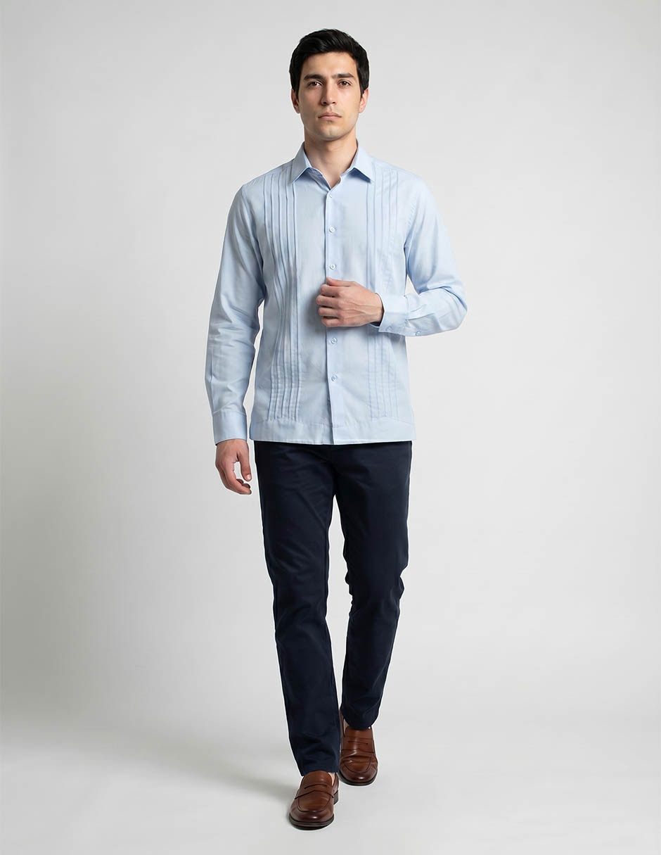 Guayabera Manga Larga Costavana Para
