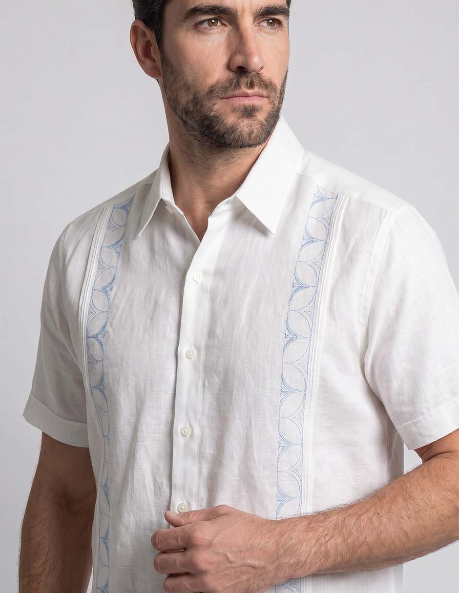 Guayabera manga corta para hombre 2