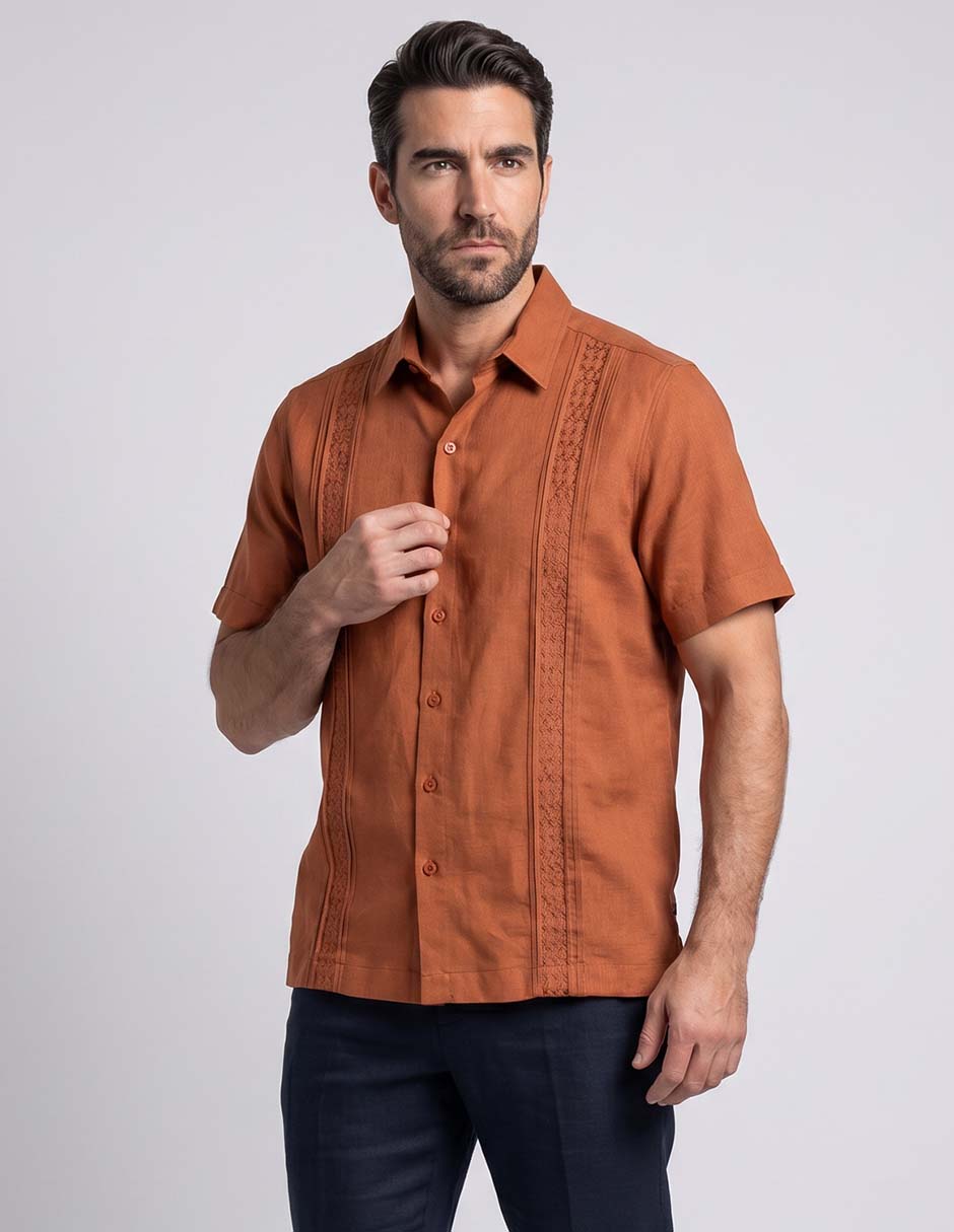 Guayabera manga corta para hombre 2
