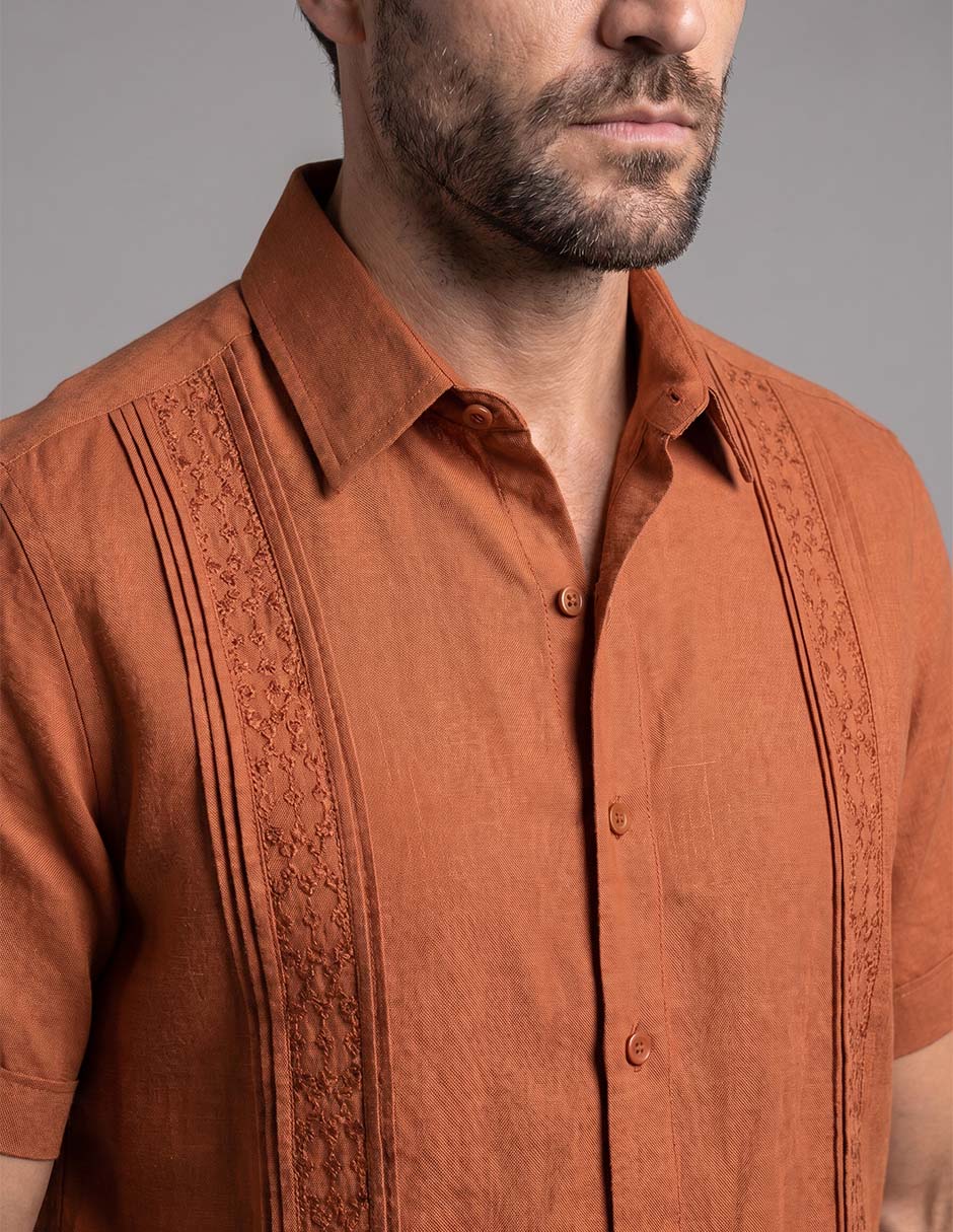Guayabera manga corta para hombre 7