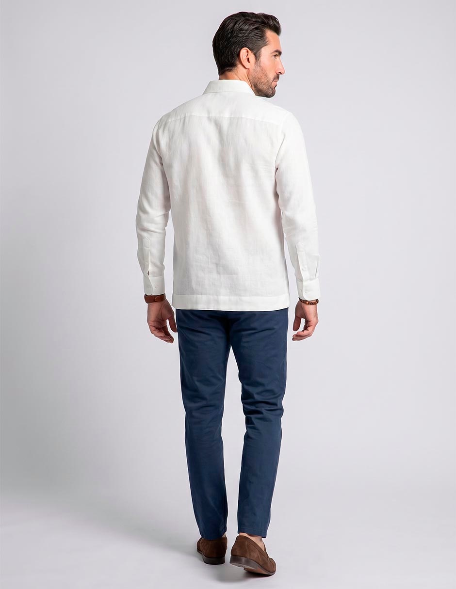 Guayabera Manga Larga Para