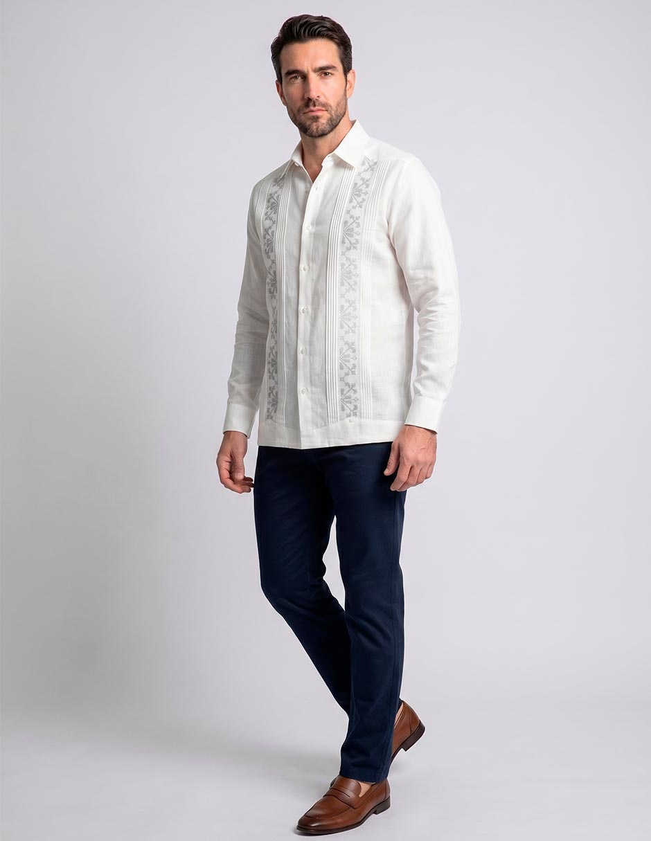 Guayabera Manga Larga Para