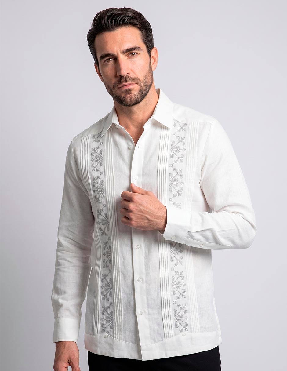 Guayabera Manga Larga Para