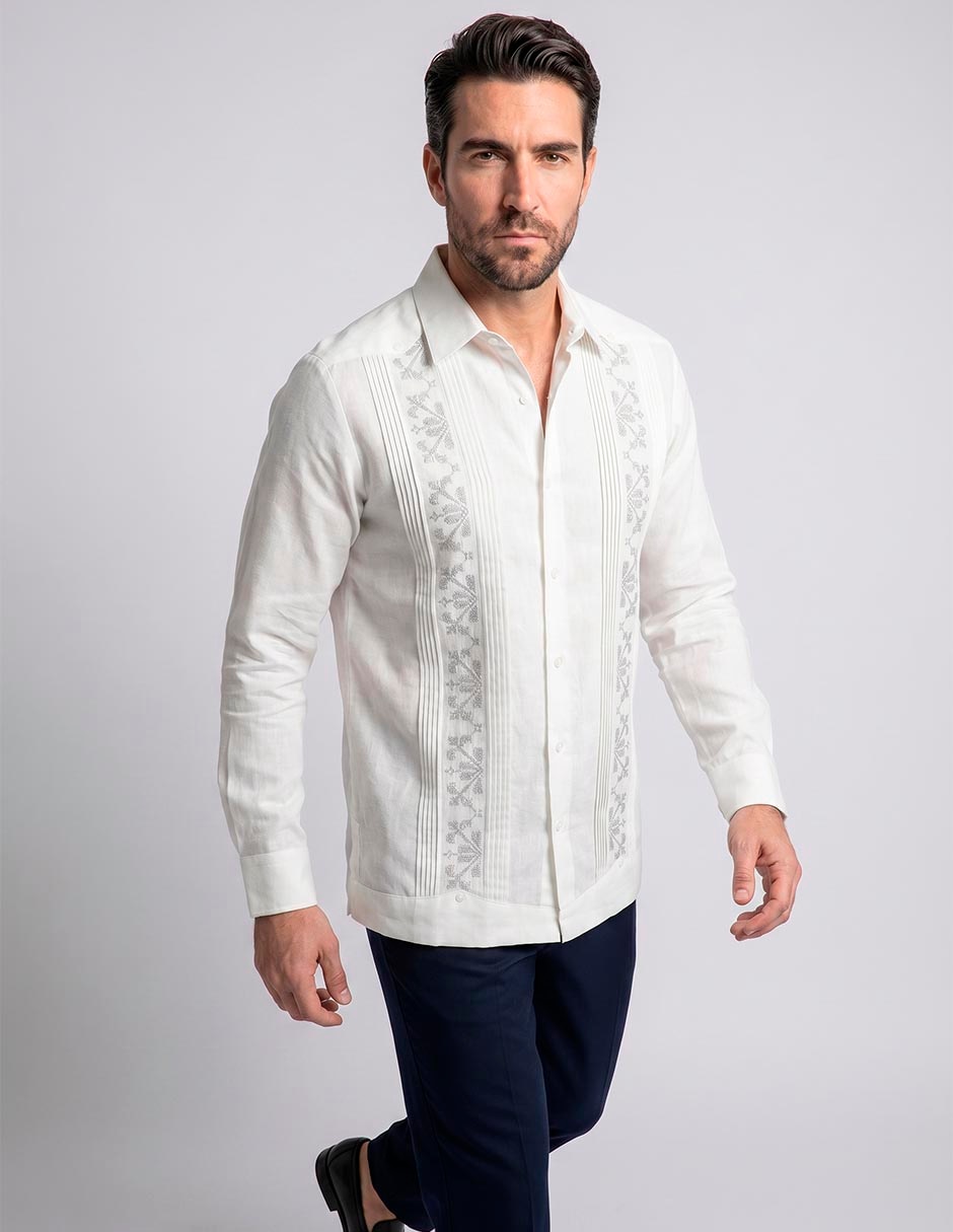 Guayabera Manga Larga Para