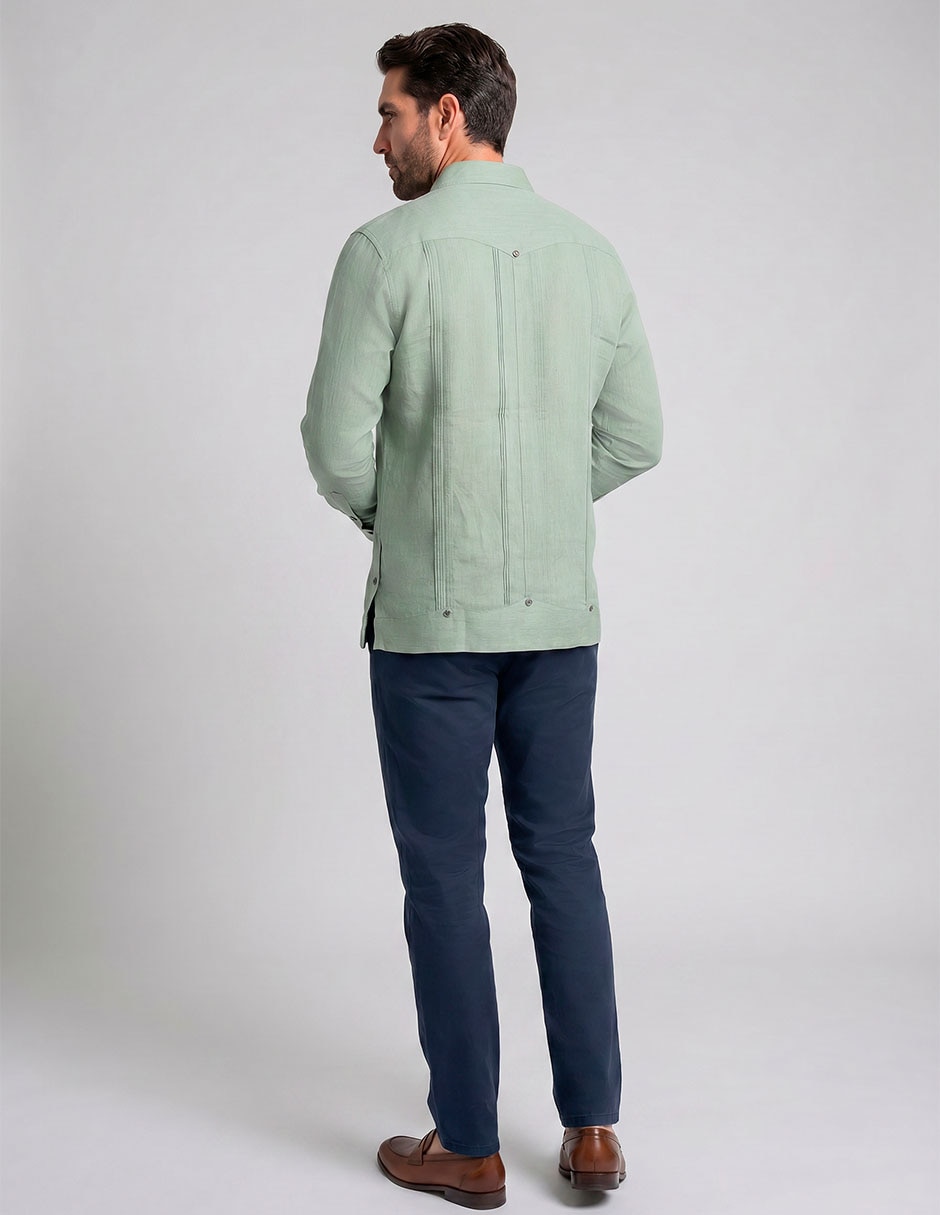 Guayabera Manga Larga Para