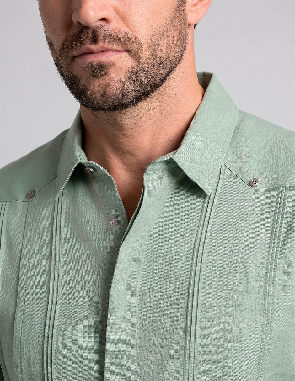 Guayabera Manga Larga Para