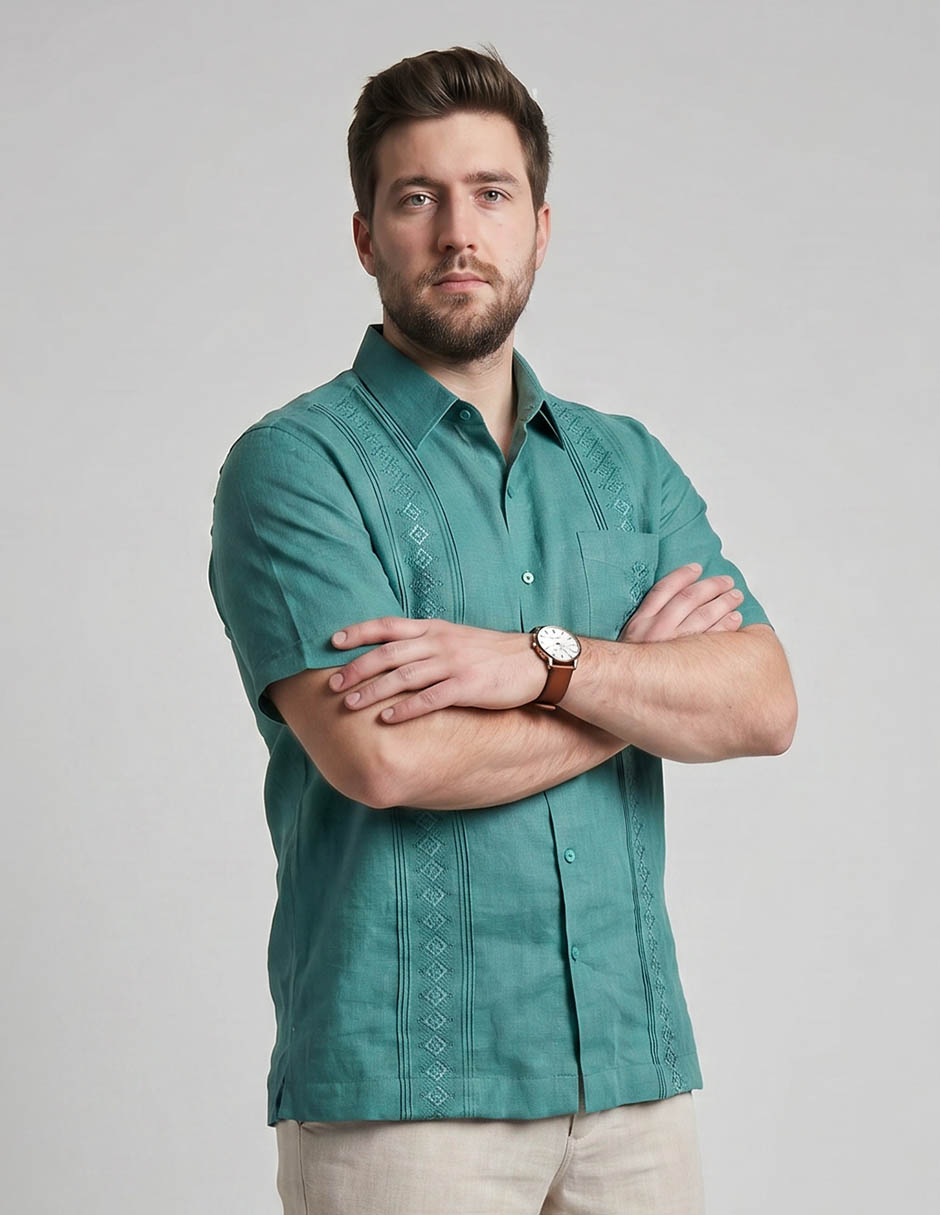 Guayabera manga corta para hombre Guayabera manga corta para hombre