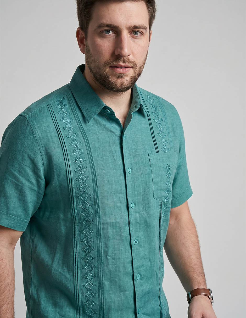 Guayabera manga corta para hombre 3