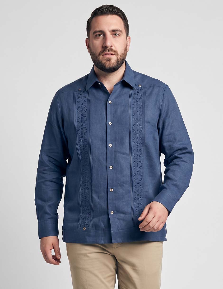 Guayabera manga larga para hombre Guayabera manga larga para hombre