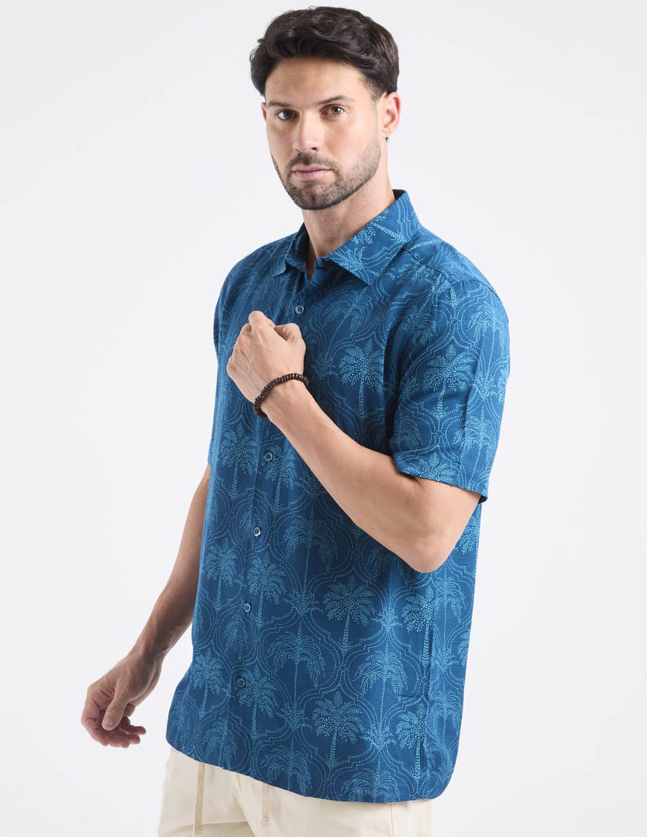 Camisa casual de manga corta para hombre 2