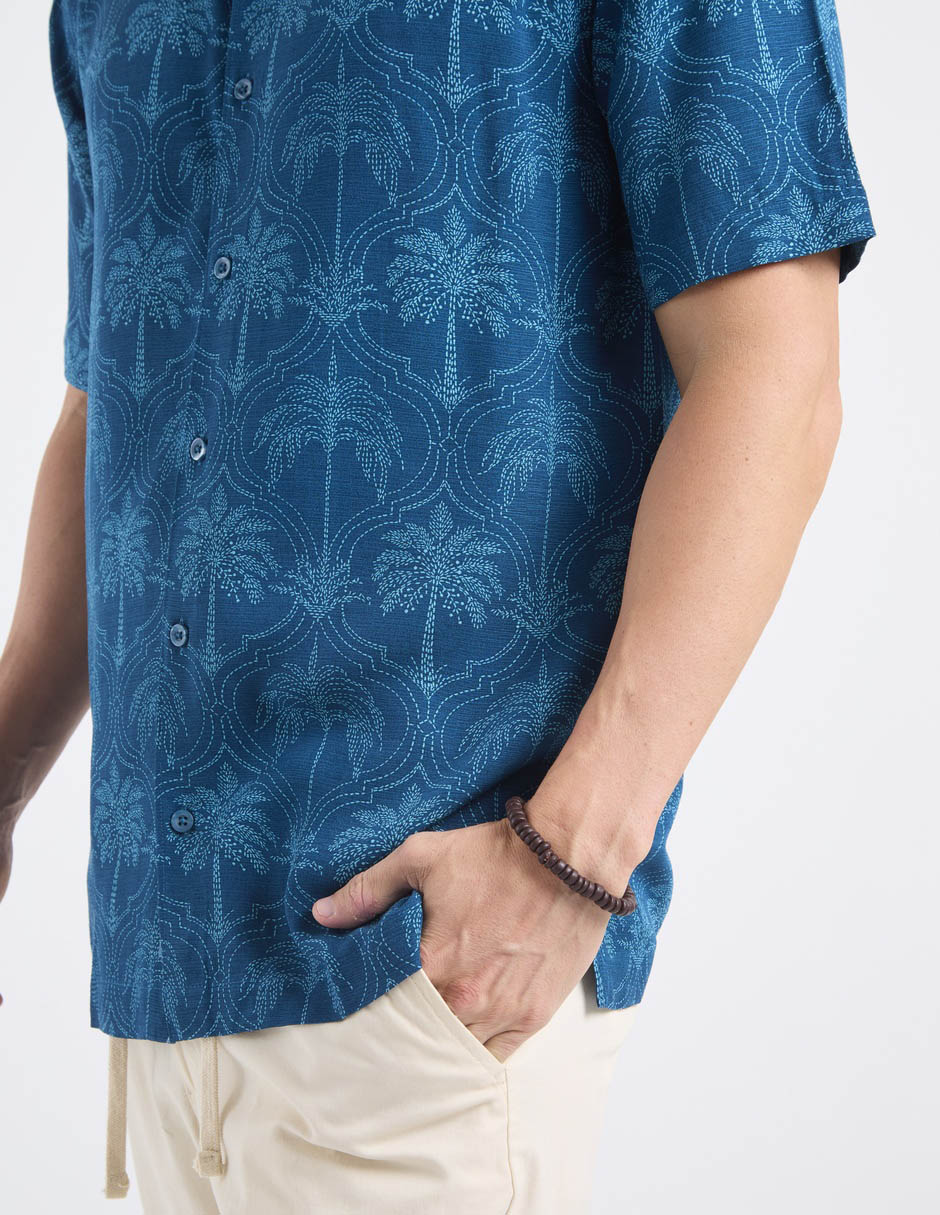 Camisa casual de manga corta para hombre 5