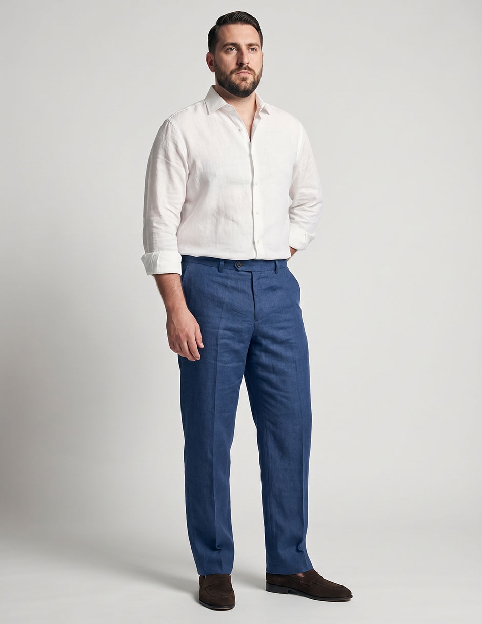 Pantalón business casual de vestir straight para hombre