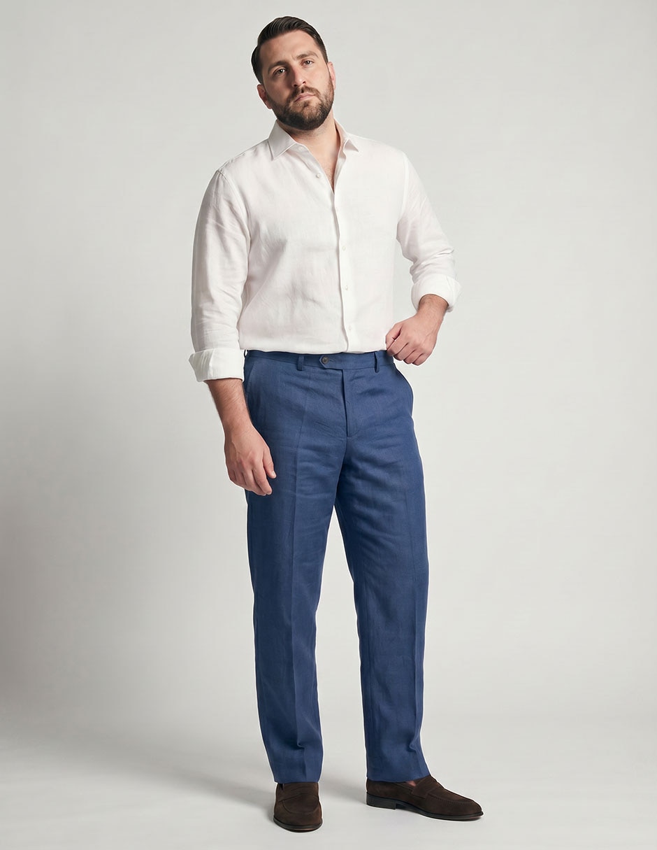 Pantalón business casual de vestir straight para hombre 5