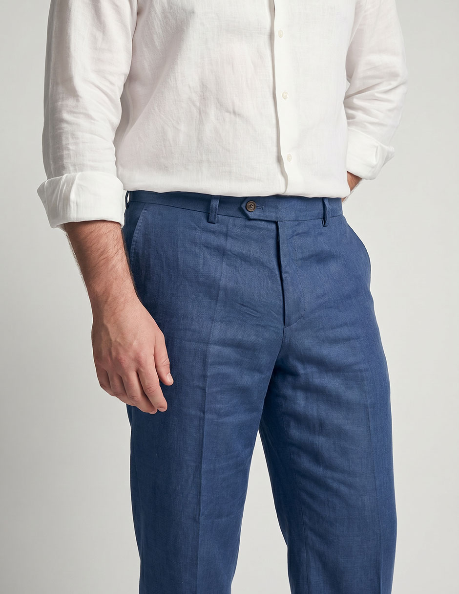 Pantalón business casual de vestir straight para hombre 4