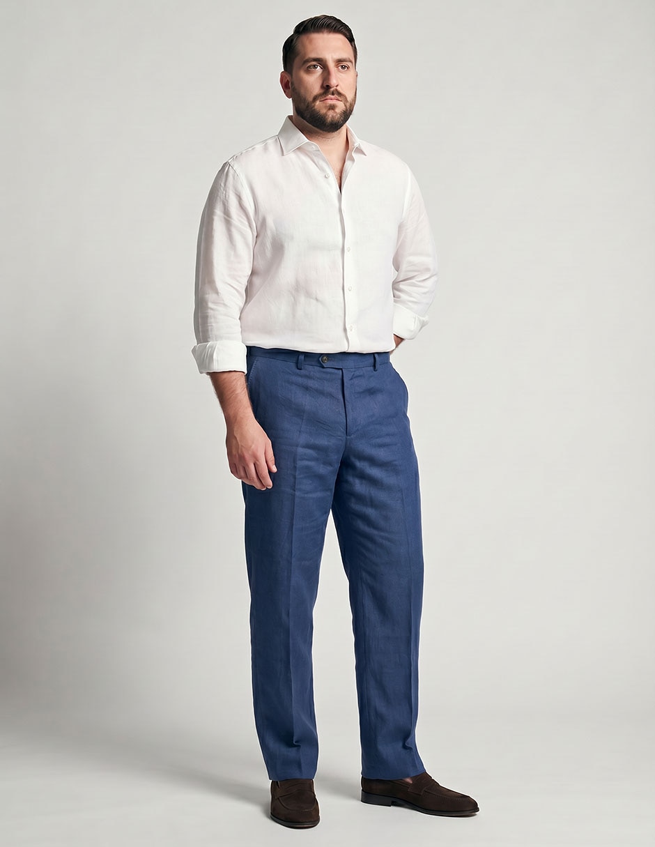 Pantalón business casual de vestir straight para hombre 2
