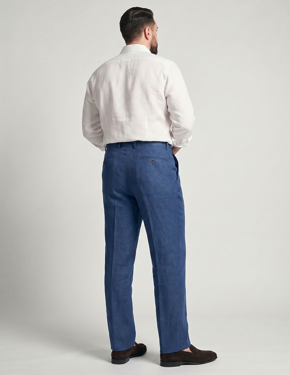 Pantalón business casual de vestir straight para hombre 6
