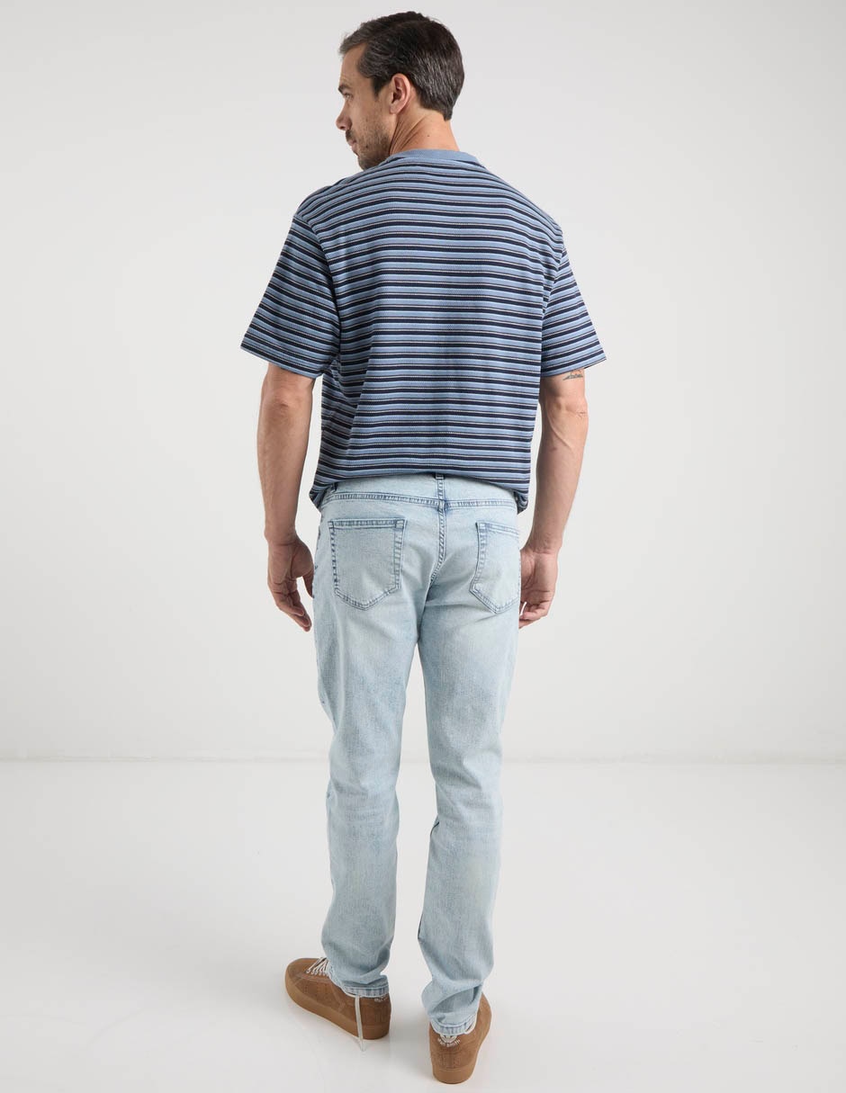 Jeans regular Polosur lavado claro para hombre
