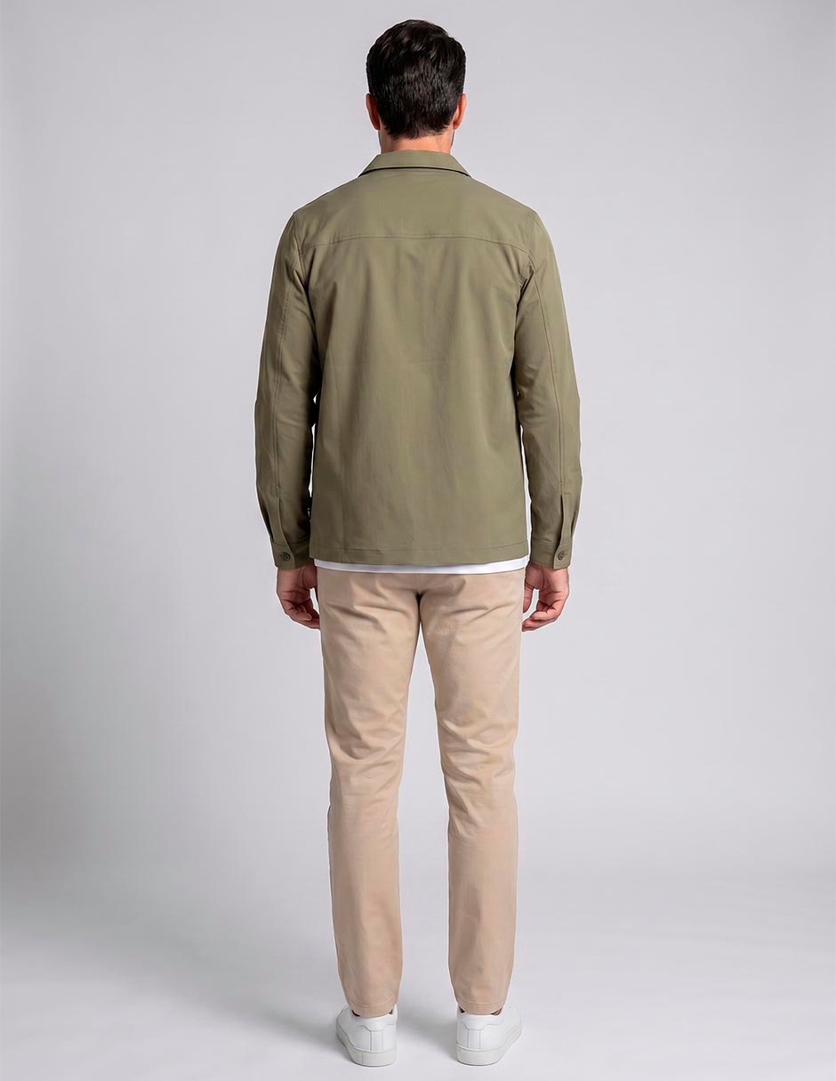 Sobrecamisa casual manga larga para hombre 2
