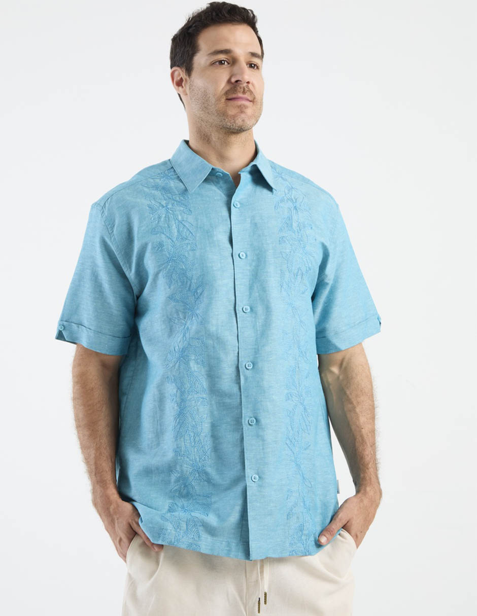 Camisa casual Cubavera manga corta para hombre