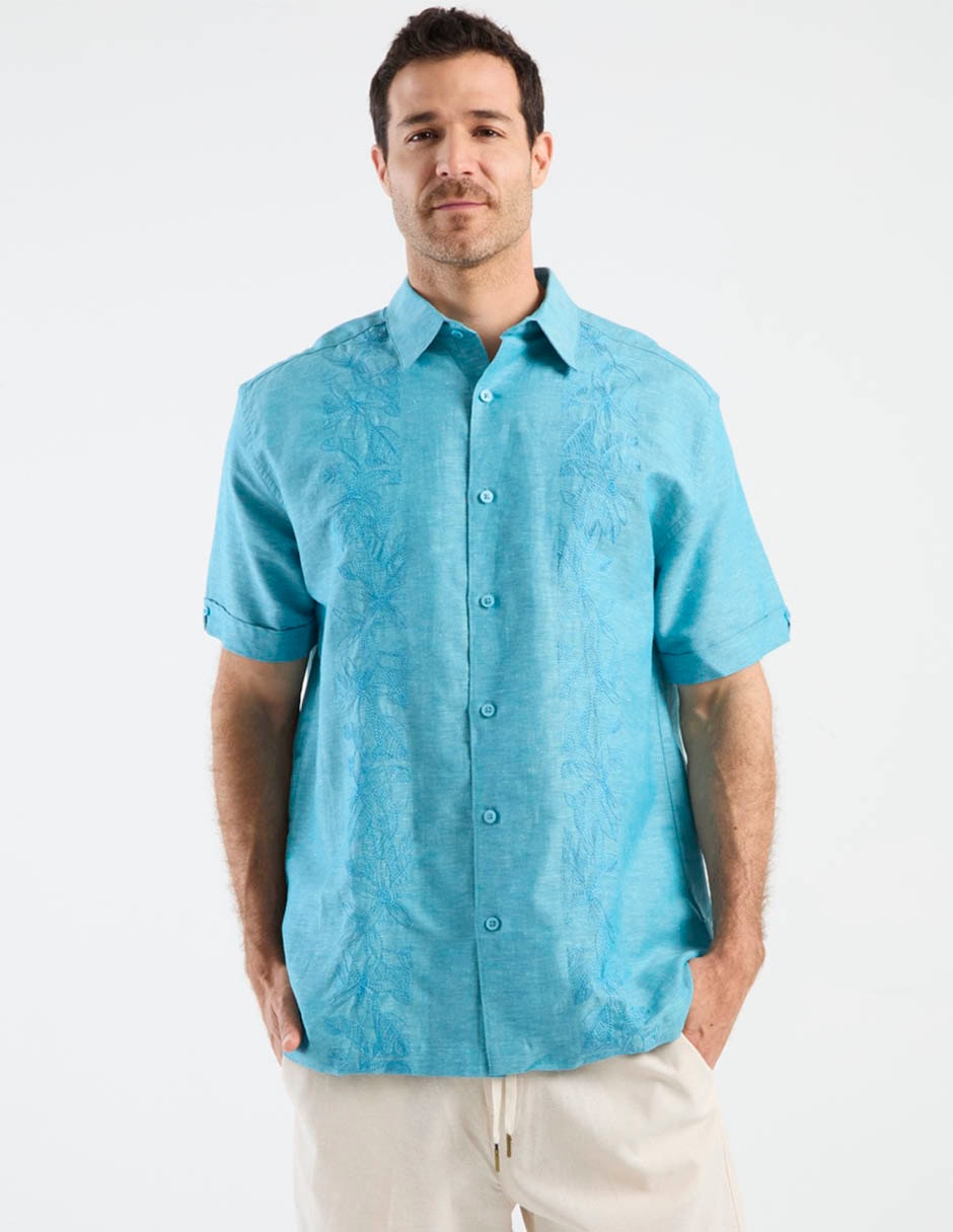 Camisa casual Cubavera manga corta para hombre