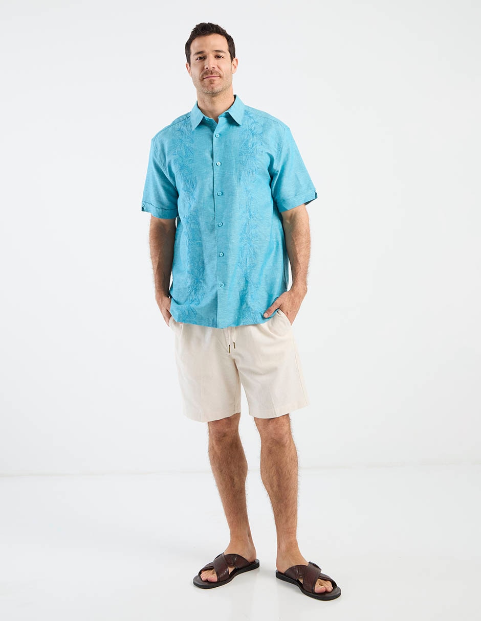 Camisa casual Cubavera manga corta para hombre