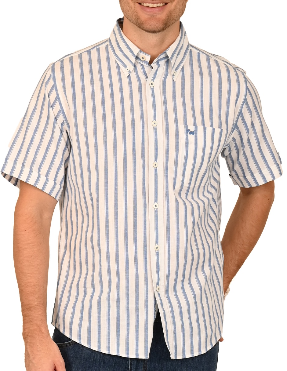 Camisa de algodón manga corta para hombre 2