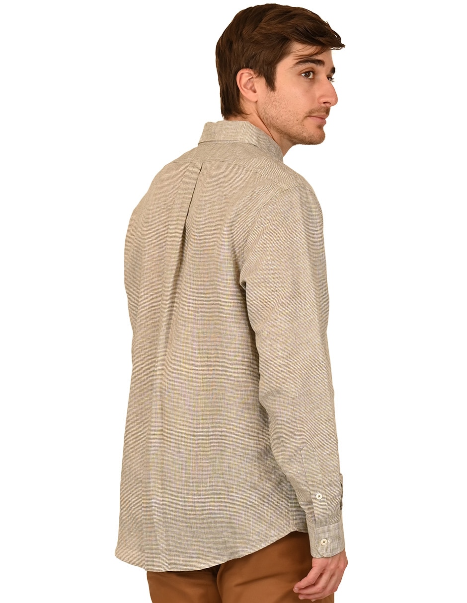 Camisa casual manga larga para hombre 3