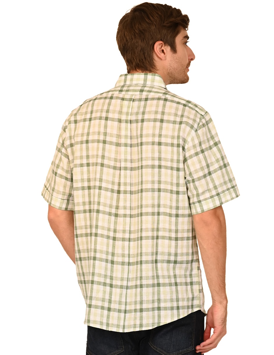 Camisa casual manga corta para hombre