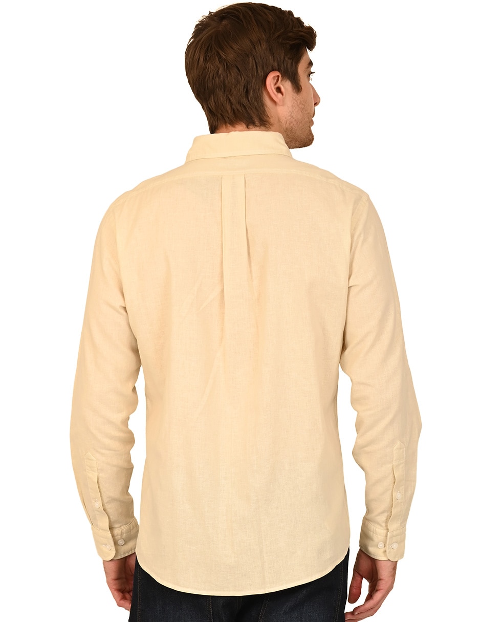 Camisa casual manga larga para hombre 3