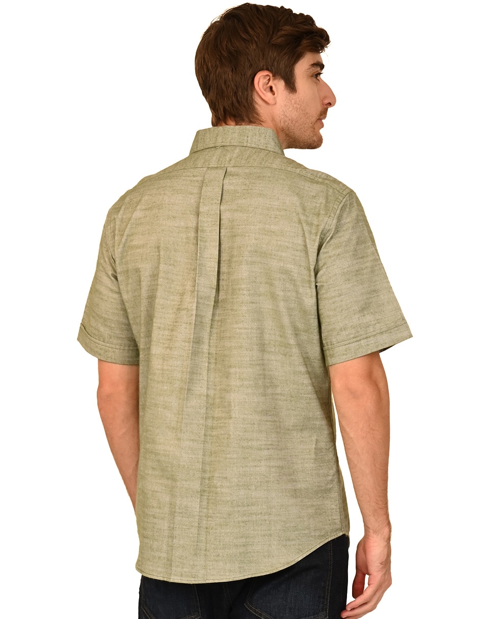 Camisa casual de algodón manga corta para hombre 3