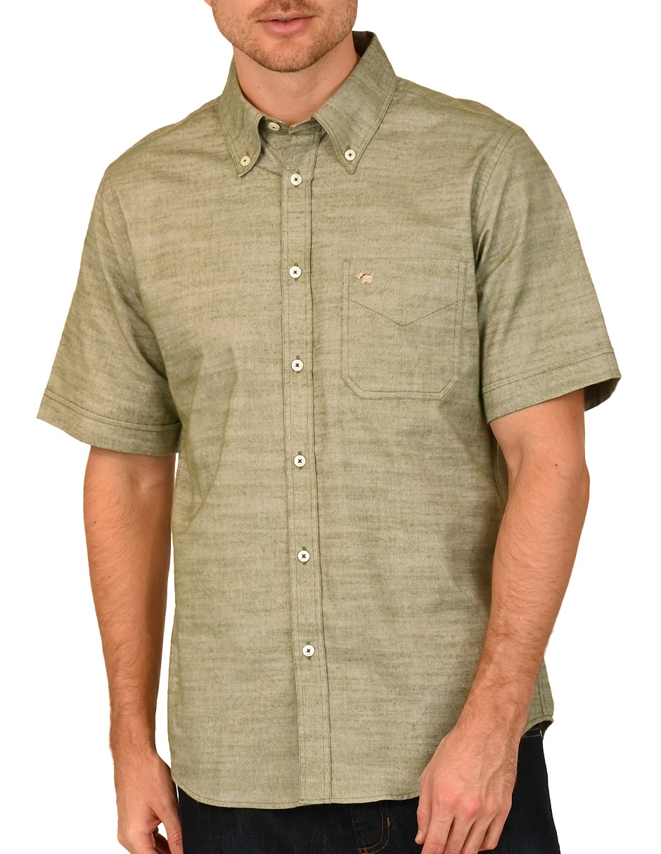 Camisa casual de algodón manga corta para hombre 2