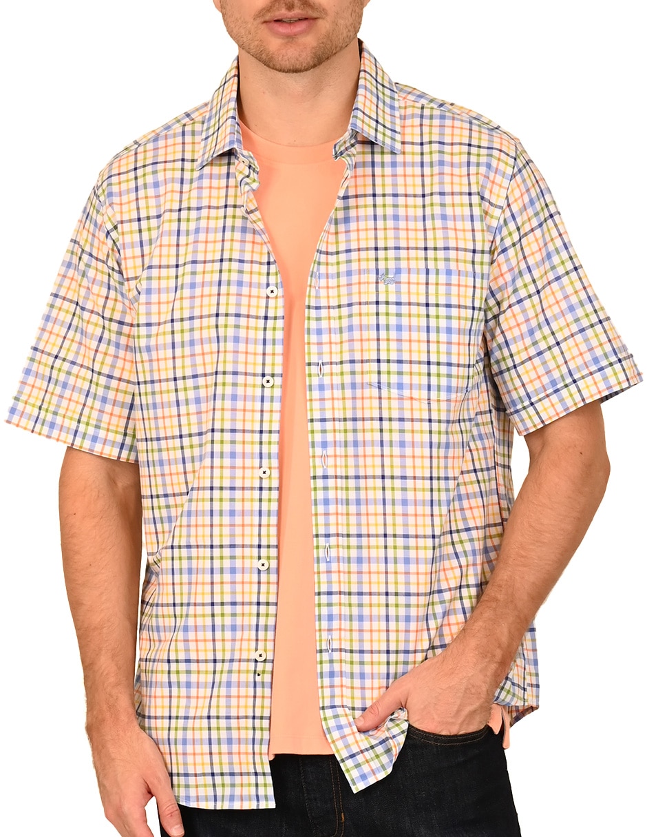 Camisa de algodón manga corta para hombre 2
